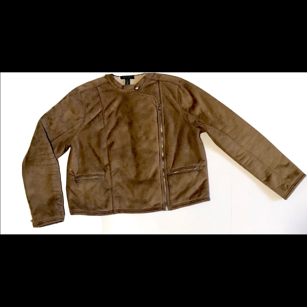 ❗️NEW❗️Lauren Ralph Lauren Fur Bomber Jacket Coat